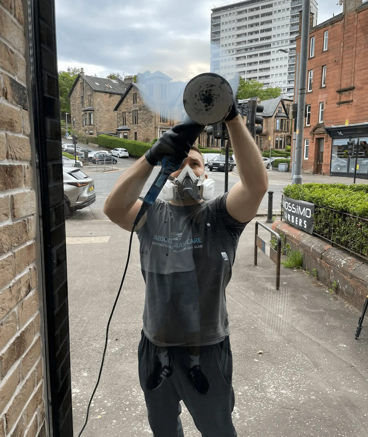 Commercial glass restoration